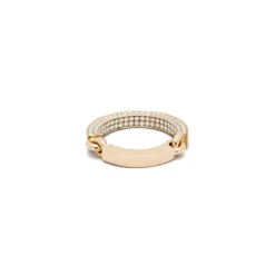 Aphelion Ring | 2/3 Pave | Yellow Gold