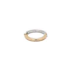 Aquila Ring | 1/2 Pave I Yellow & White Gold