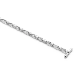 Bradoon Bracelet | Small Mixed Link | Sterling Silver