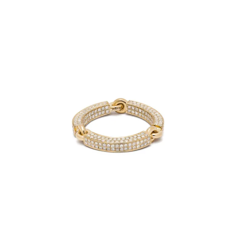 Caelum Ring I Full Pave I Yellow Gold