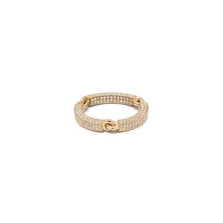 Caelum Ring I Full Pave I Yellow Gold