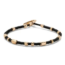 Dryp Bracelet | Black | Yellow Gold