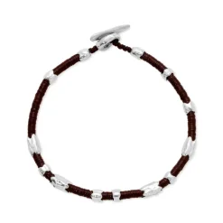 Dryp Bracelet | Brown | Sterling Silver