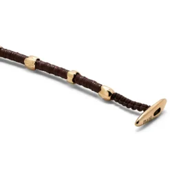 Dryp Bracelet | Brown | Yellow Gold