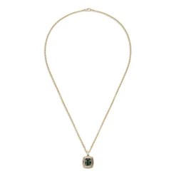 Equinox Necklace | Green Tourmaline I Mixed Metal