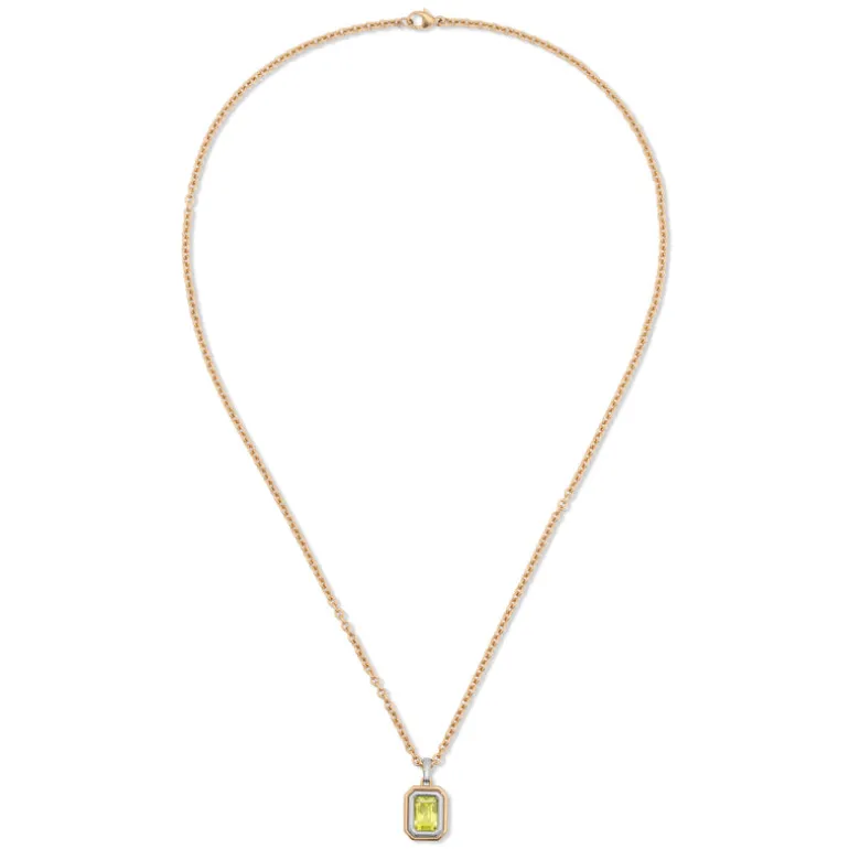 Equinox Necklace | Peridot I Mixed Metal