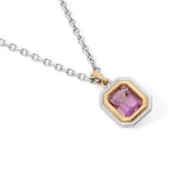 Equinox Necklace | Purple Amethyst | Mixed Metal