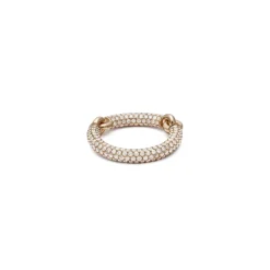 Equinox Ring | Full Pave I Yellow Gold