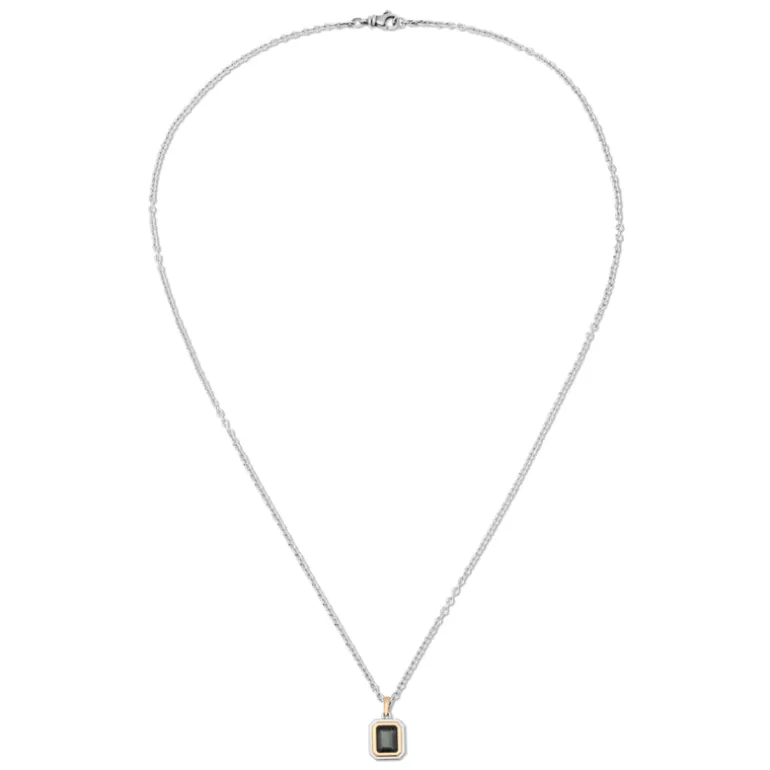 Equinox XSmall Blue Topaz Necklace | Mixed Metal