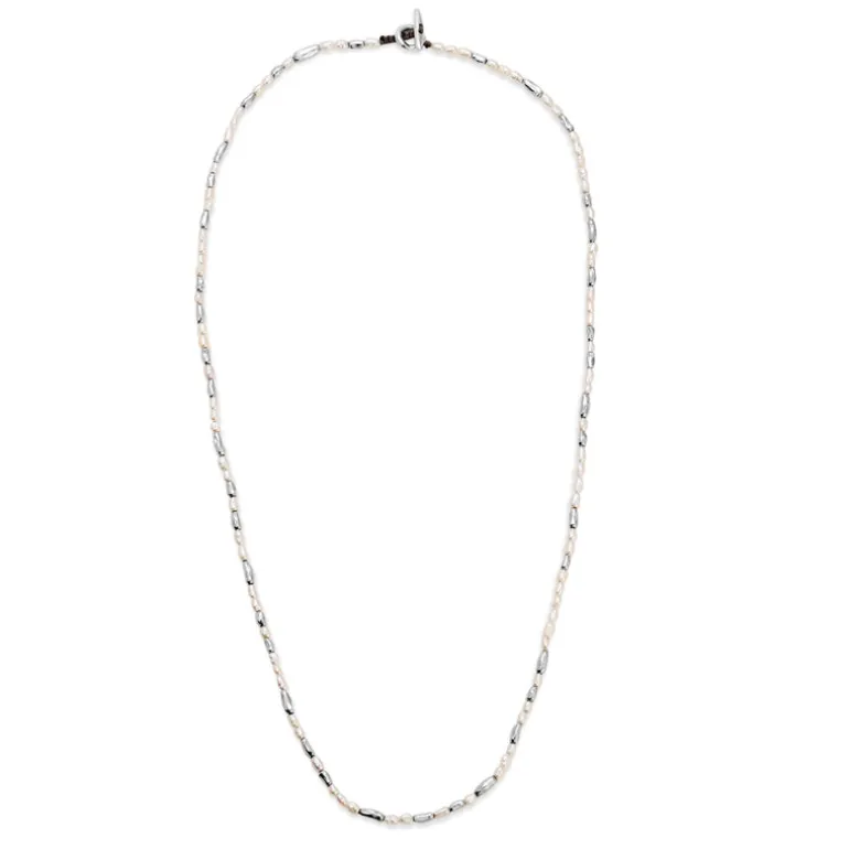 Hokkaido Necklace | White Pearl | Sterling Silver