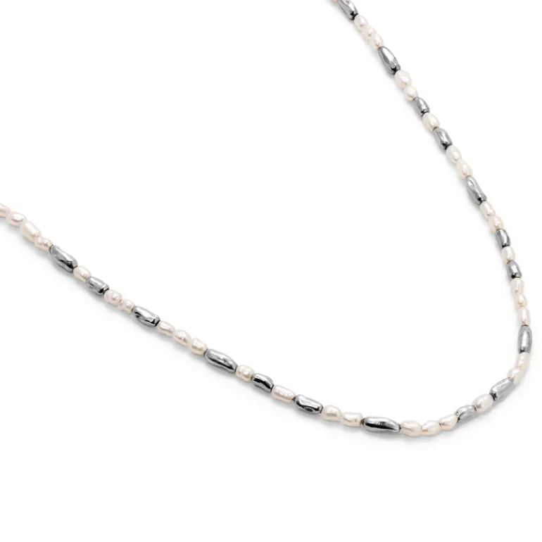 Hokkaido Necklace | White Pearl | Sterling Silver