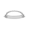 ID Bar Bracelet | 70mm Wide - 11mm Height | Sterling Silver