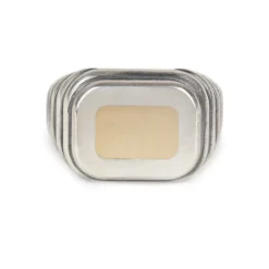 Lira Ring | Rectangle | Mixed Metal
