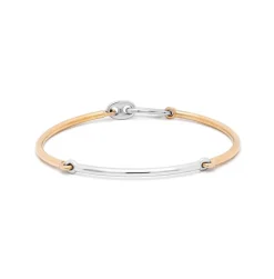 Lyra Bracelet | Two Tone White & Yellow Gold