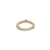Lyra Ring | 2.5mm | Full Pave | Yellow Gold