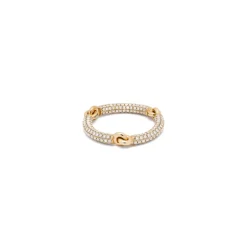 Lyra Ring | 2.5mm | Full Pave | Yellow Gold