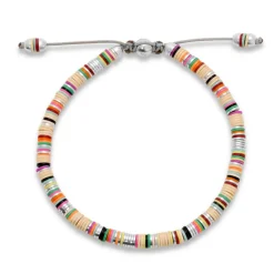 Malli Bracelet | Off White Pattern | Sterling Silver