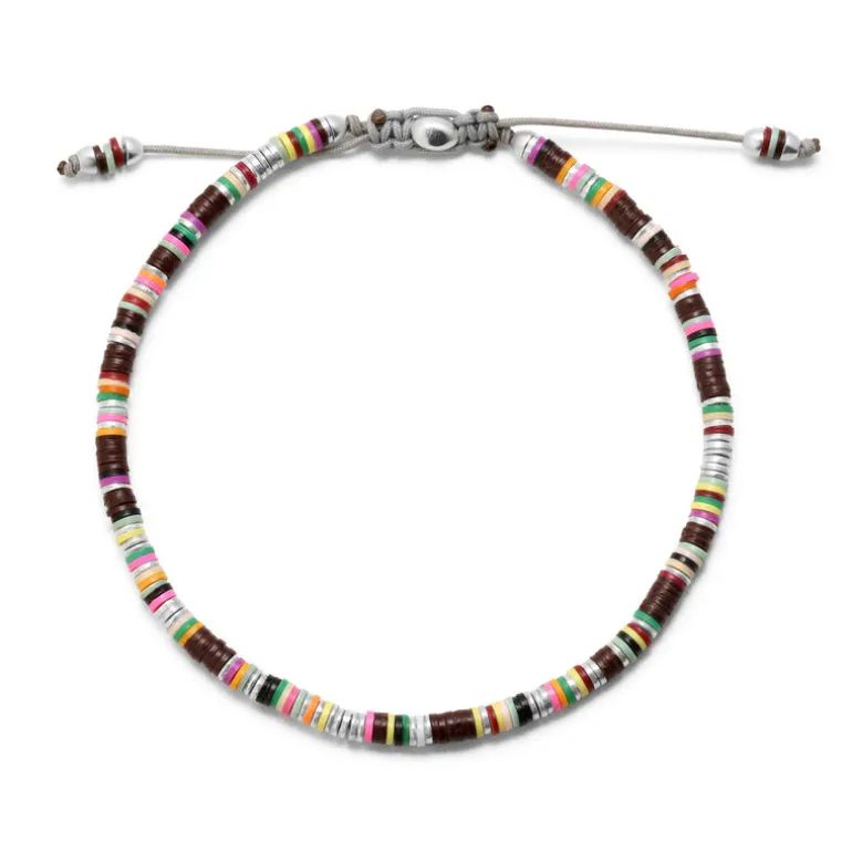 Mini Malli | Brown Pattern | Sterling Silver