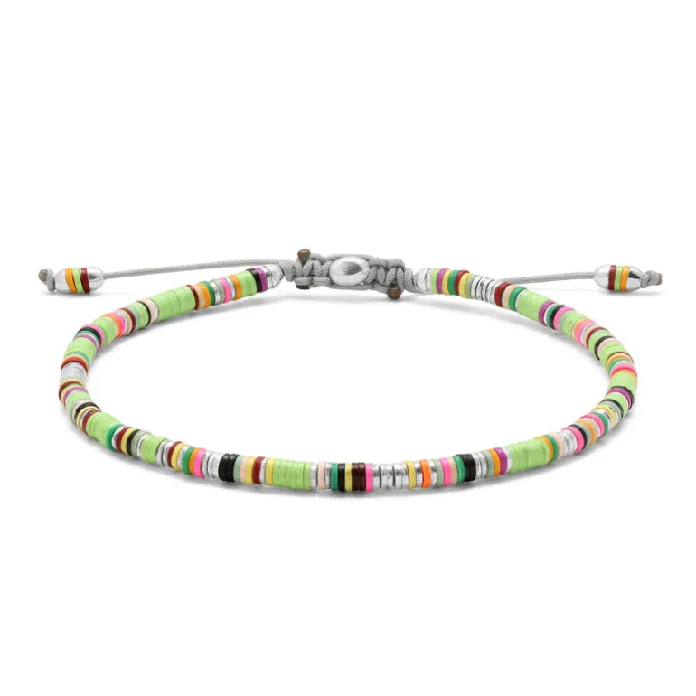 Mini Malli | Green Pattern | Sterling Silver