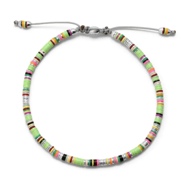 Mini Malli | Green Pattern | Sterling Silver