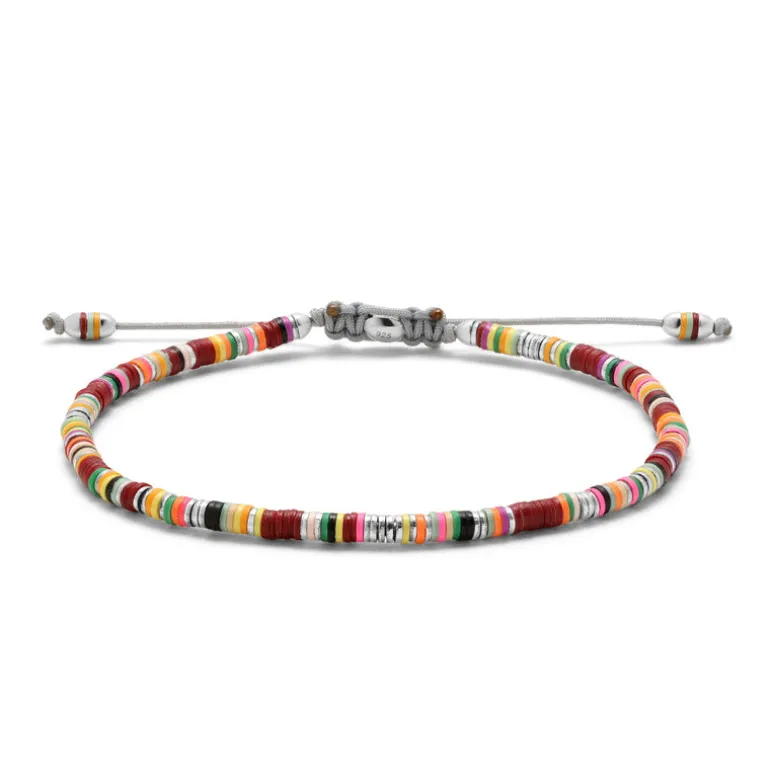 Mini Malli | Maroon Pattern | Sterling Silver