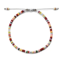 Mini Malli | Maroon Pattern | Sterling Silver