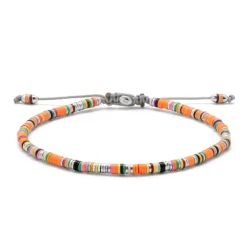 Mini Malli | Neon Orange Pattern | Sterling Silver