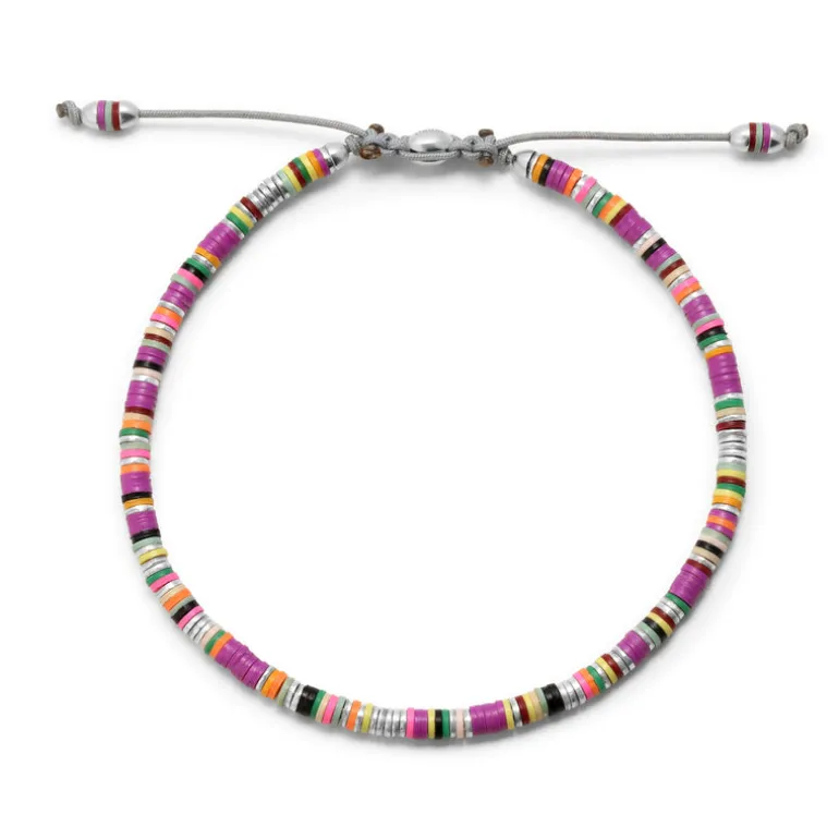 Mini Malli | Purple Pattern | Sterling Silver