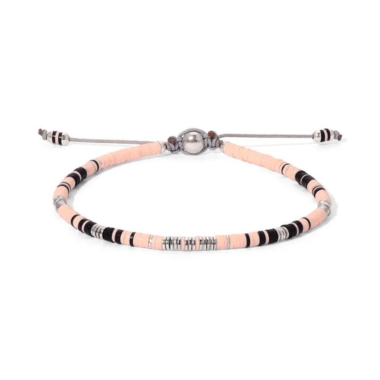 Mini Rizon Bracelet | Light Pink Pattern | Sterling Silver