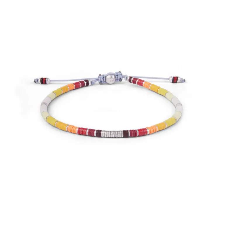 Mini Rizon Bracelet | Yellow Pattern | Sterling Silver