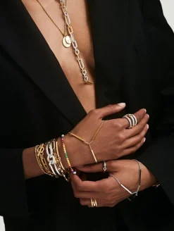 Neo Bracelet | 3mm | Edge Pave | Yellow Gold