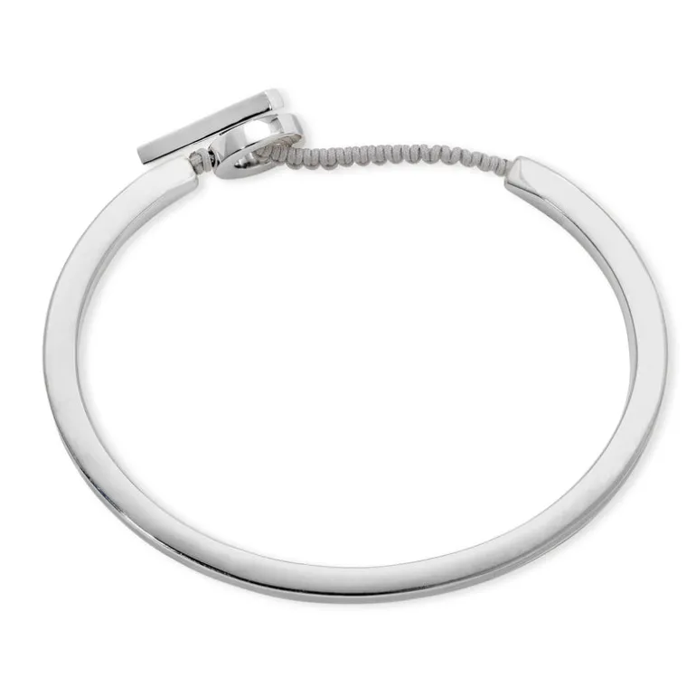 Oblong Square Cuff | Blue Pattern | Sterling Silver