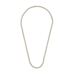 Omni 18" Necklace | 4mm | Full Pave | Yellow Gold