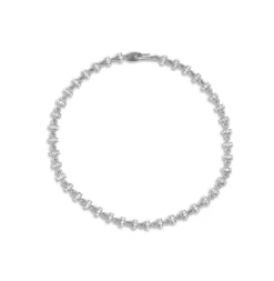 Omni Bracelet | 4mm | Pave | White Gold