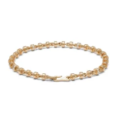 Omni Bracelet | 4mm | Pave | Yellow Gold