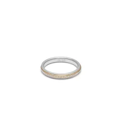 Orb Ring | 3.5mm | Pave Detail | Mixed Metal