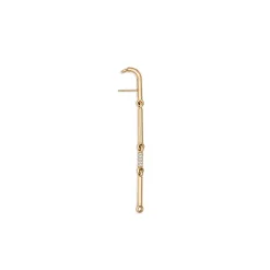 Orion Single Earring | Pave Detail | Yellow Gold