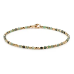 Percep Bracelet | Emerald | Yellow Gold
