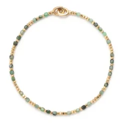 Percep Bracelet | Emerald | Yellow Gold