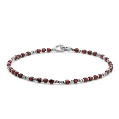 Percep Bracelet | Garnet | Sterling Silver