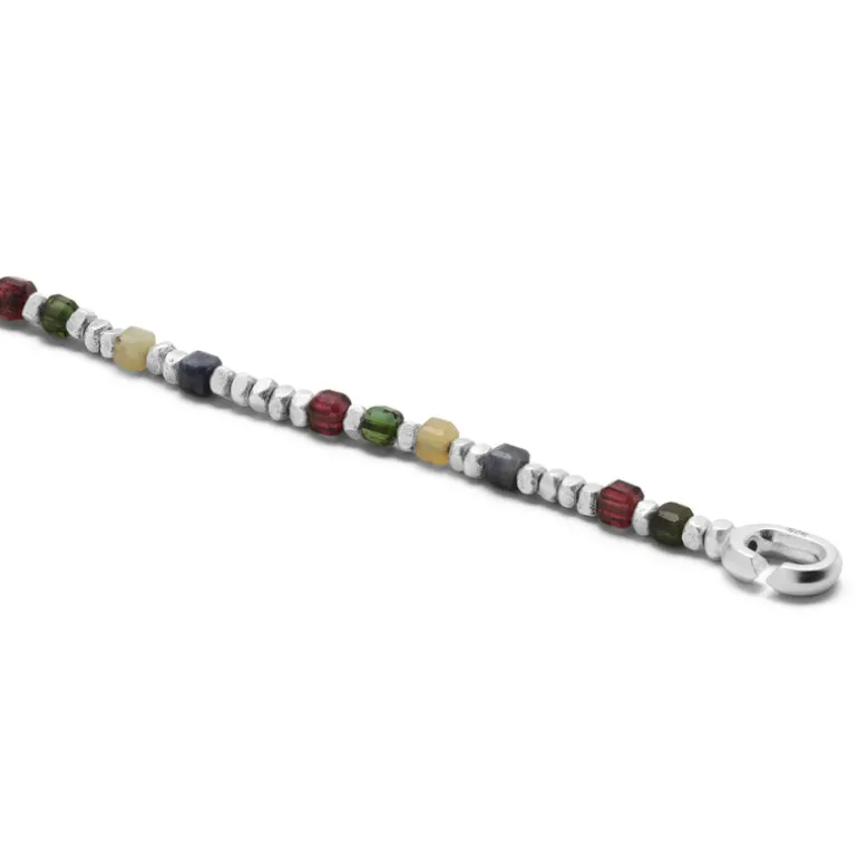 Percep Bracelet | Multi Gemstones | Sterling Silver