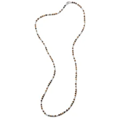 Percep Three Wrap Bracelet | Tiger Eye | Sterling Silver