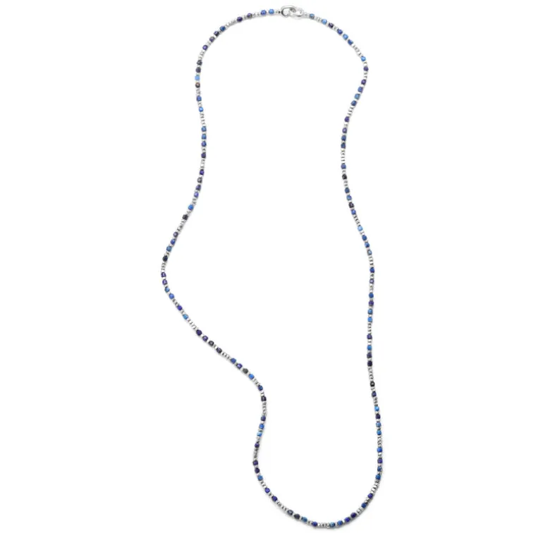 Percep Three Wrap Bracelet | Lapis | Sterling Silver