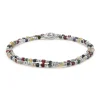 Percep Two Wrap Bracelet | Multi Gemstones | Sterling Silver