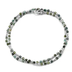 Percep Two Wrap Bracelet | Emerald | Sterling Silver