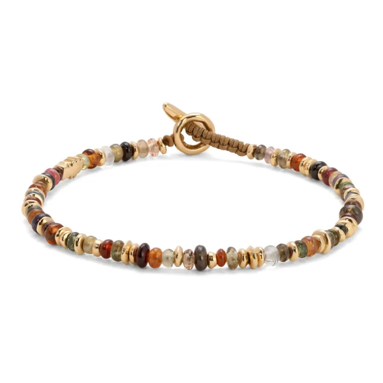 Pilla Bracelet | Mixed Color Sapphire | Yellow Gold