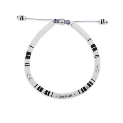 Rizon Bracelet I White Pattern I Sterling Silver
