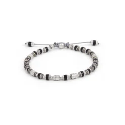 Saguaro Bracelet | Black Agate | Sterling Silver