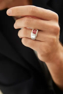 Solitaire Ring | Rubylite | Small Scale | Mixed Metal