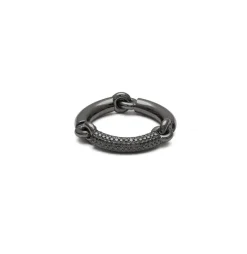 Solstice Ring | 1/3 Pave I Black Gold